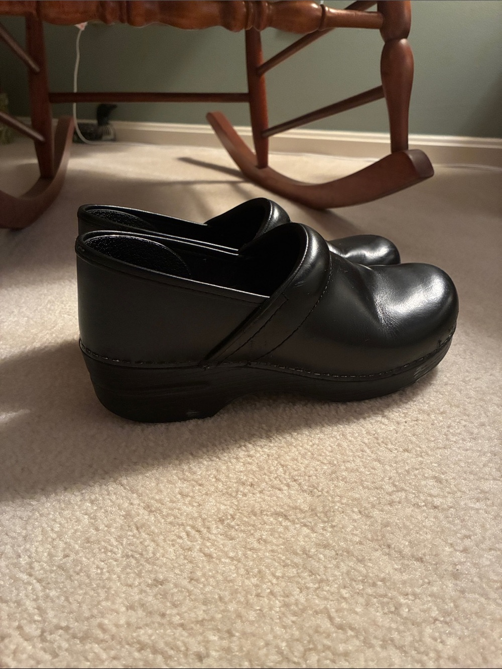 Black Dansko clogs